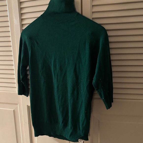 Zara Deep Green Knit Top - Picture 1 of 8